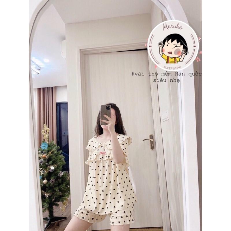 Bộ ngủ kẻ cộc đùi chất thô siêu mát họa tiết kẻ caro