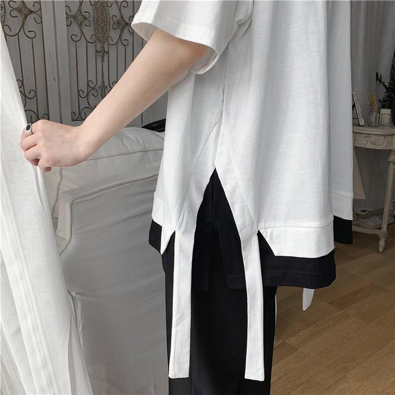́ thun UNISEX PHỐI VIỀN XẺ TÀ̀ ̂ ̂́ ẢNH THẬT̂́ ̣̂ % cotton ̂́, thoáng mát