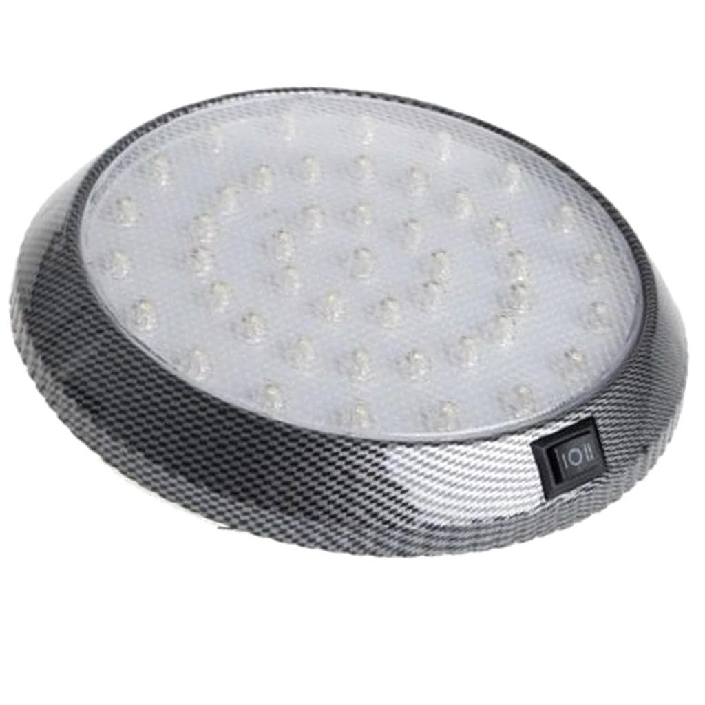 Round Car Interior LED Dome Ceiling Light Reading Lamp