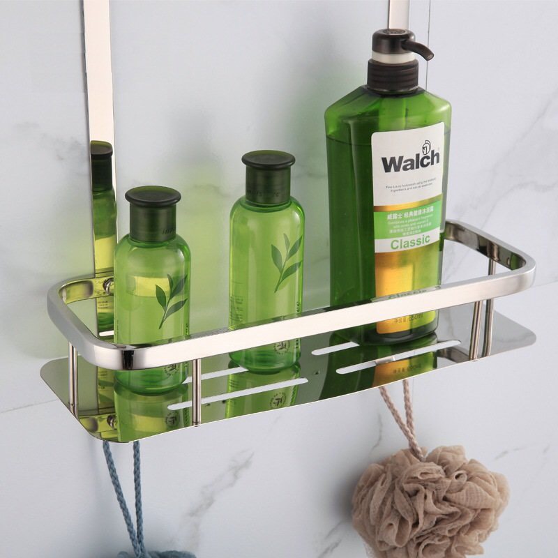 KỆ GÓC VUÔNG NHÀ TẮM INOX 304