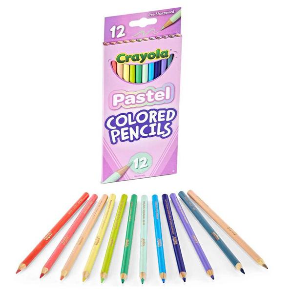 Hộp 12 Bút Chì Màu Tông Pastel - Crayola 682030