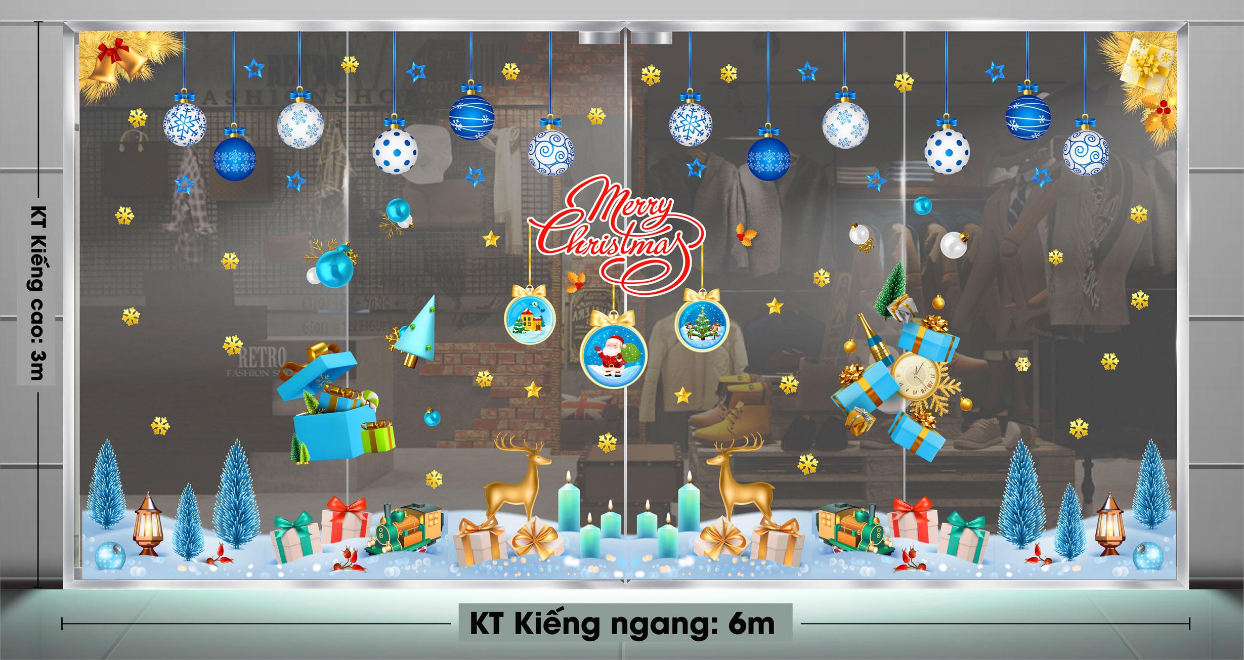 Decal trang trí NOEL 2024 combo số 147