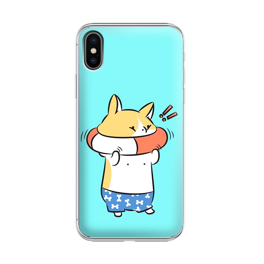 Ốp lưng điện thoại Iphone X/ XS - 01015 7902 FOX07 - Silicon dẻo - Hàng Chính Hãng