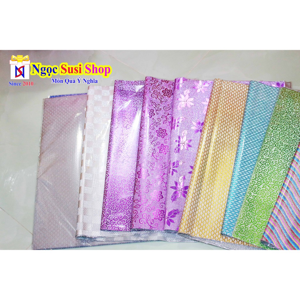GIẤY GÓI QUÀ KIM TUYẾN SIÊU ĐẸP 70X50CM - NGẪU NHIÊN MẪU