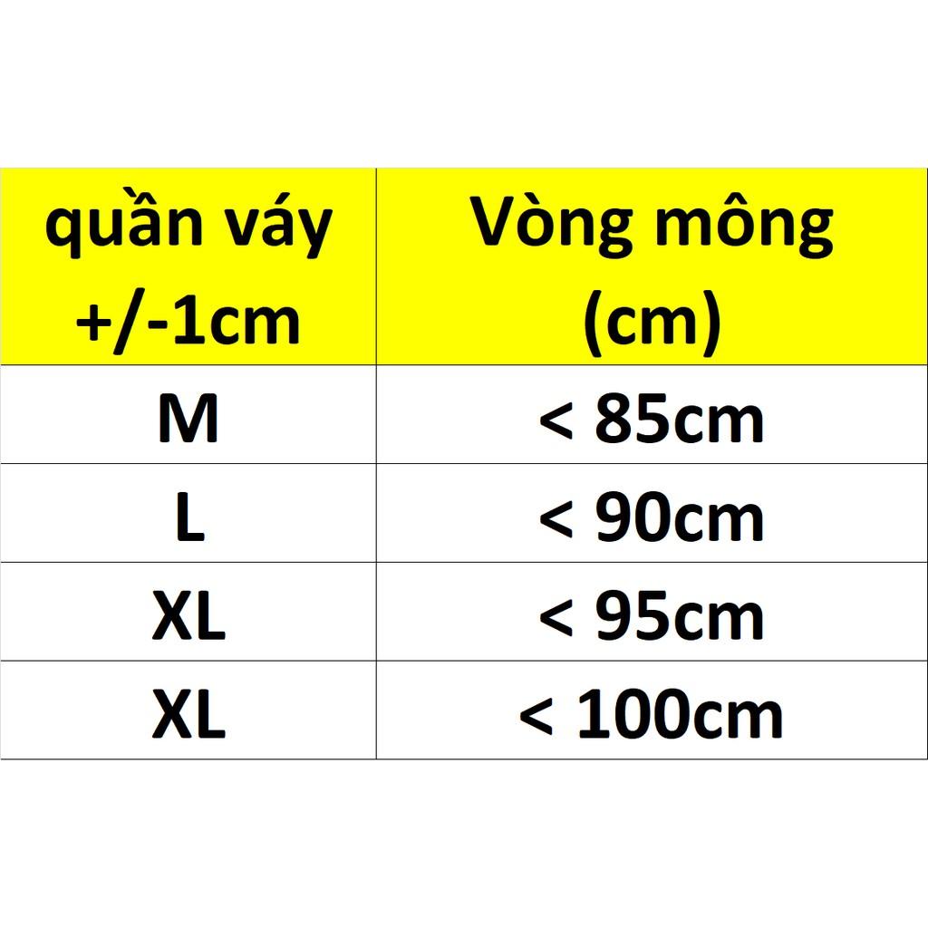 COMBO 5 QUẦN VÁY TRƠN CHÂN REN COTTON LỤA