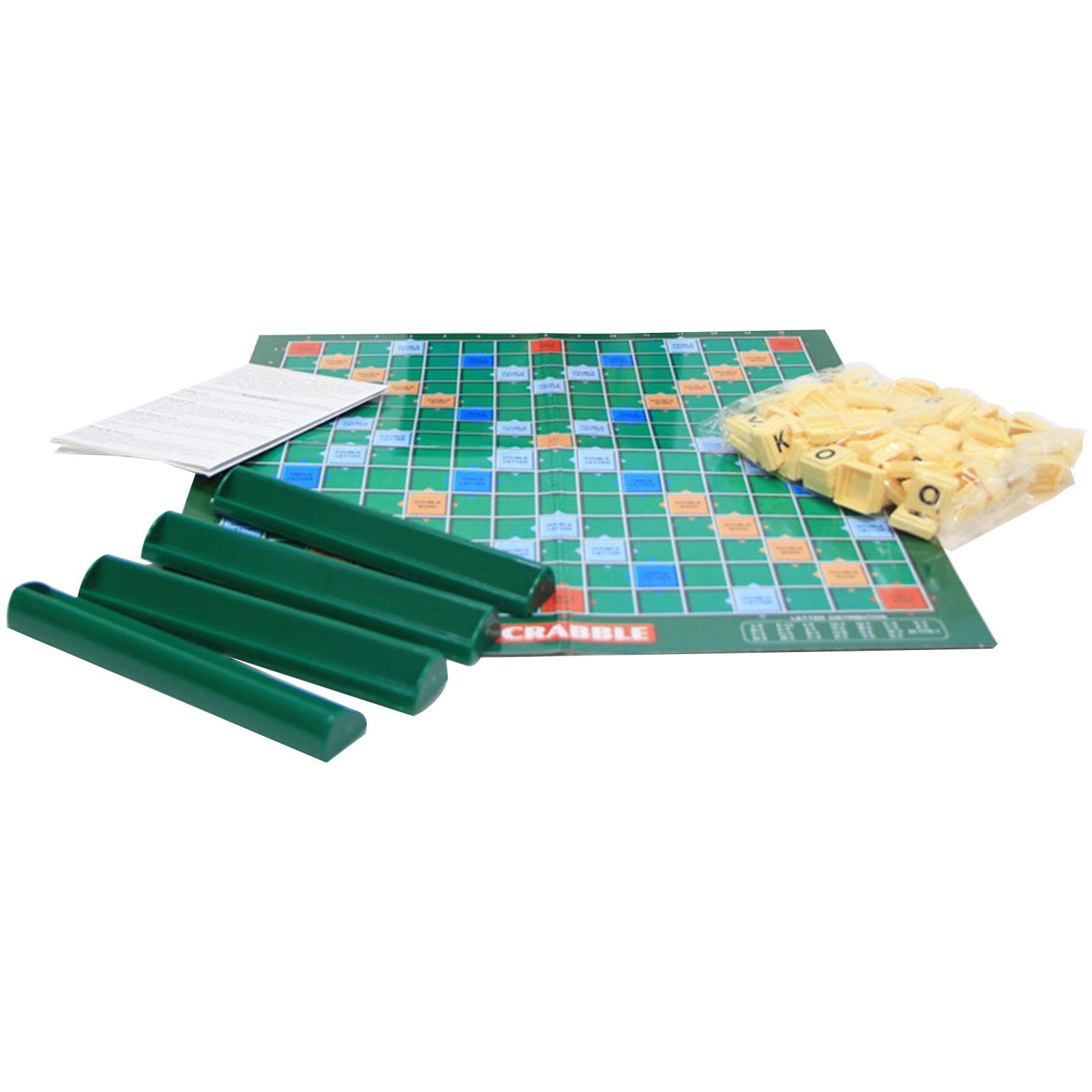 100PCS English Spelling and Word Game Crossword Scrabble Matching Letter Table Game for Crafts Letters Education Games