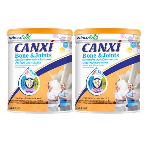 Combo 2 lon Sữa bột Wincofood Canxi Bone & Joints (800g/lon)  kèm túi xách