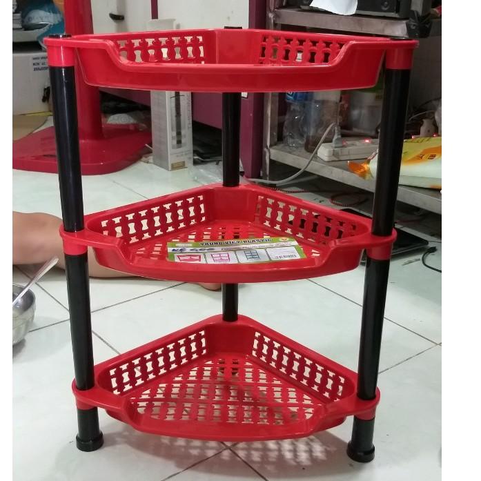 Kệ góc nhựa 3 tầng