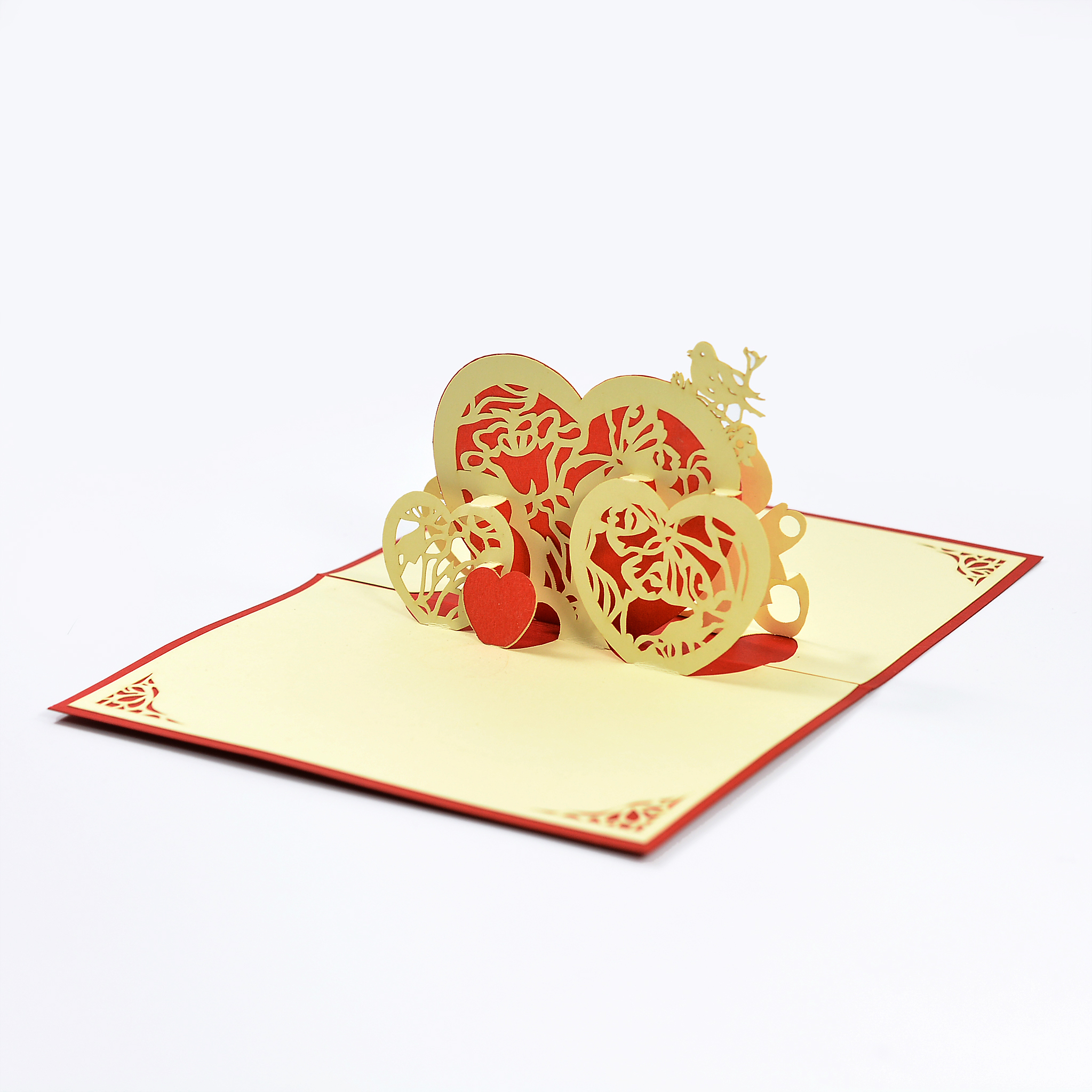 Thiệp 3D Pop-up Chủ Đề Tình Yêu, Sử Dụng Làm Quà Tặng Vào Các Dịp Quan Trọng Đặc Biệt, 3D pop-up greeting card size 10x15cm LO014