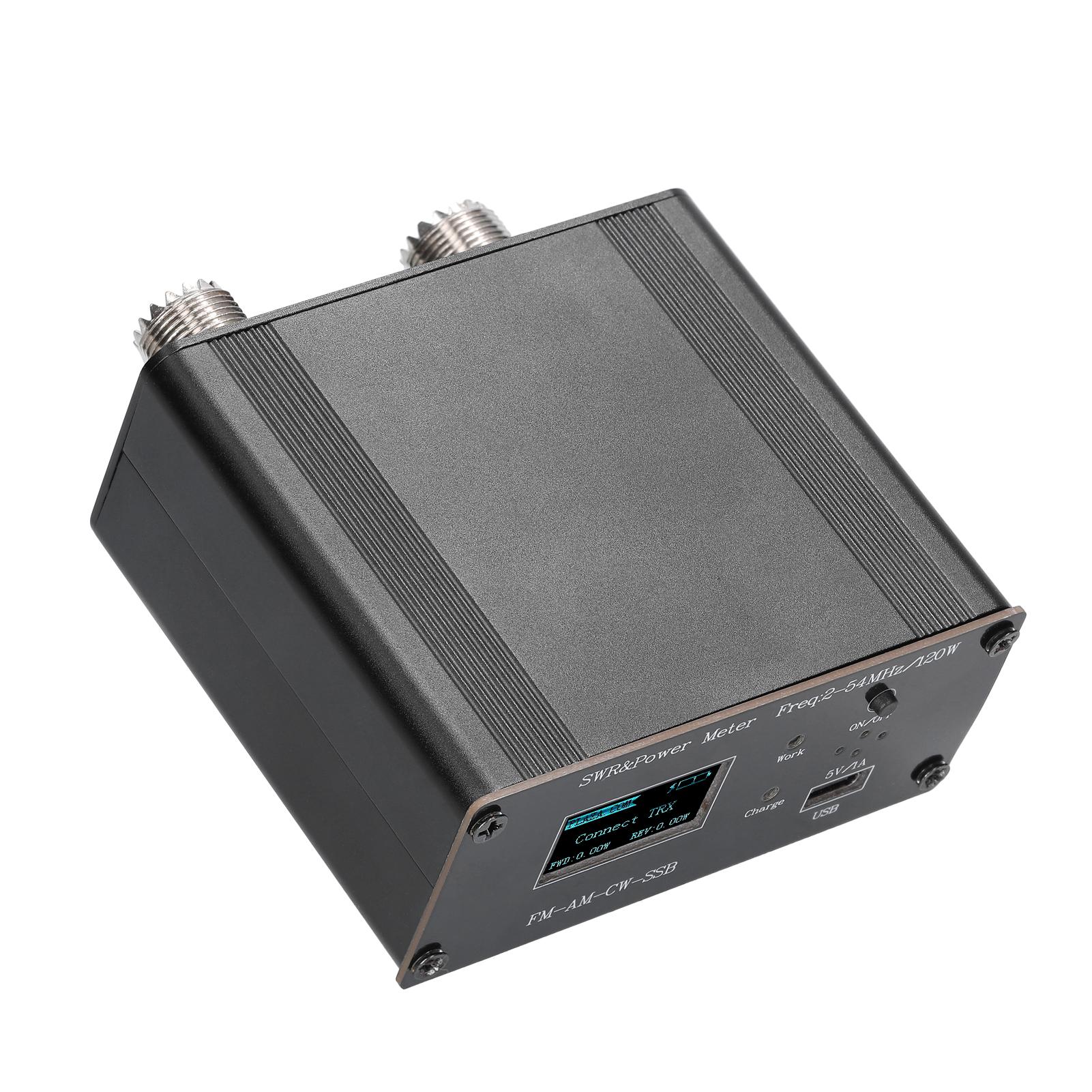 120W OLED Digital Display Power Standing-wave Meter HF Short Waves Power Meter Standing Waves Meter SWR Meter