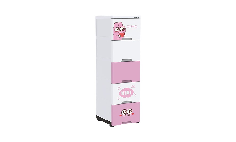Tủ nhựa trẻ em 5 ngăn Happy Kids SUNHOUSE KS-CA343G5 - Hàng chính hãng