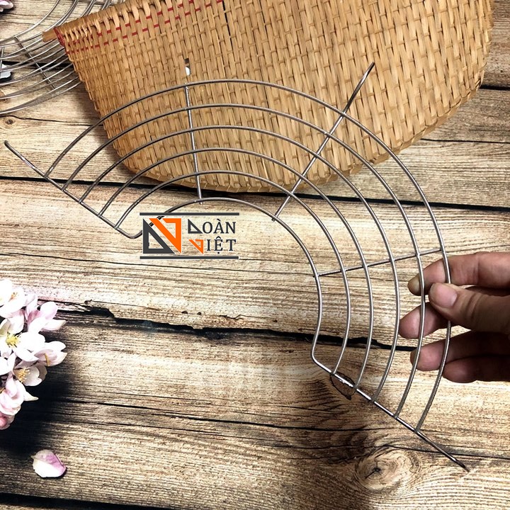 VĨ GÁC CHIÊN INOX - Vỉ gác chảo phơi hong đồ chiên, đồ nướng TIỆN LỢI. Dụng cụ nhà bếp dùng ráo dầu mỡ phù hợp cho mọi GIA ĐÌNH