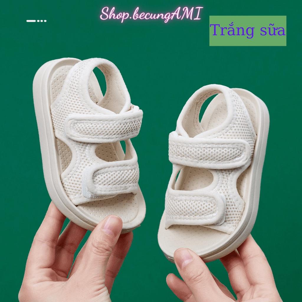 Dép cho bé trai bé gái chống trơn trượt Xăng đan trẻ em - Dép sandal bé quai dán đẹp tiện lợi