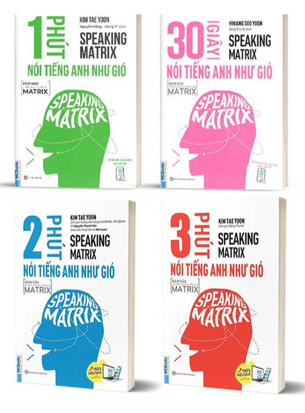 Combo Speaking Matrix - Nói Tiếng Anh Như Gió - Học Kèm Học Online - Bản Quyền