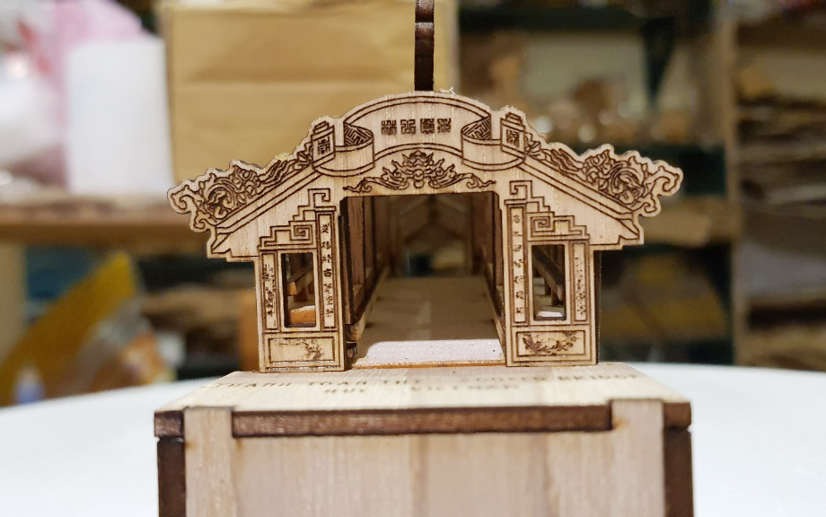 MÔ HÌNH CẦU NGÓI THANH TOÀN HUẾ 3D