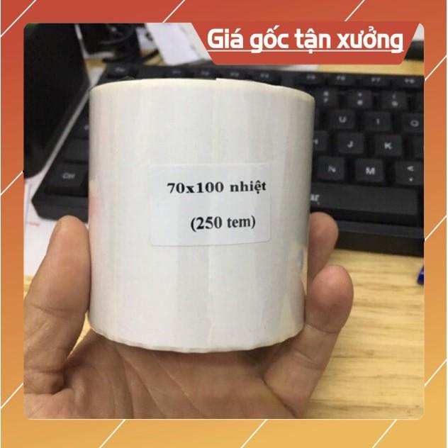 Tem nhiệt, giấy in nhiệt in vận đơn, tem in phiếu giao hàng khổ 70x100mm