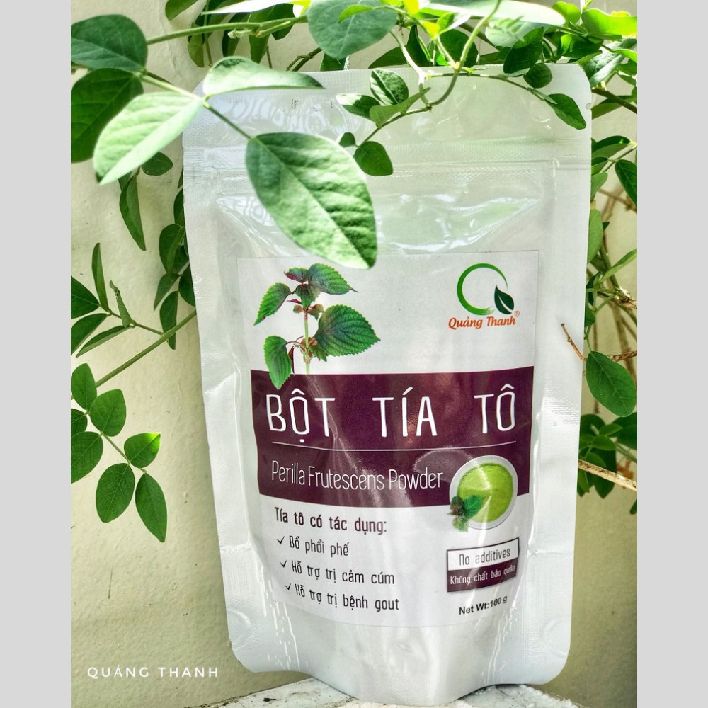 Bột Tía Tô Quảng Thanh gói 100g bổ phổi phế - Hỗ trợ bệnh gout, cảm cúm