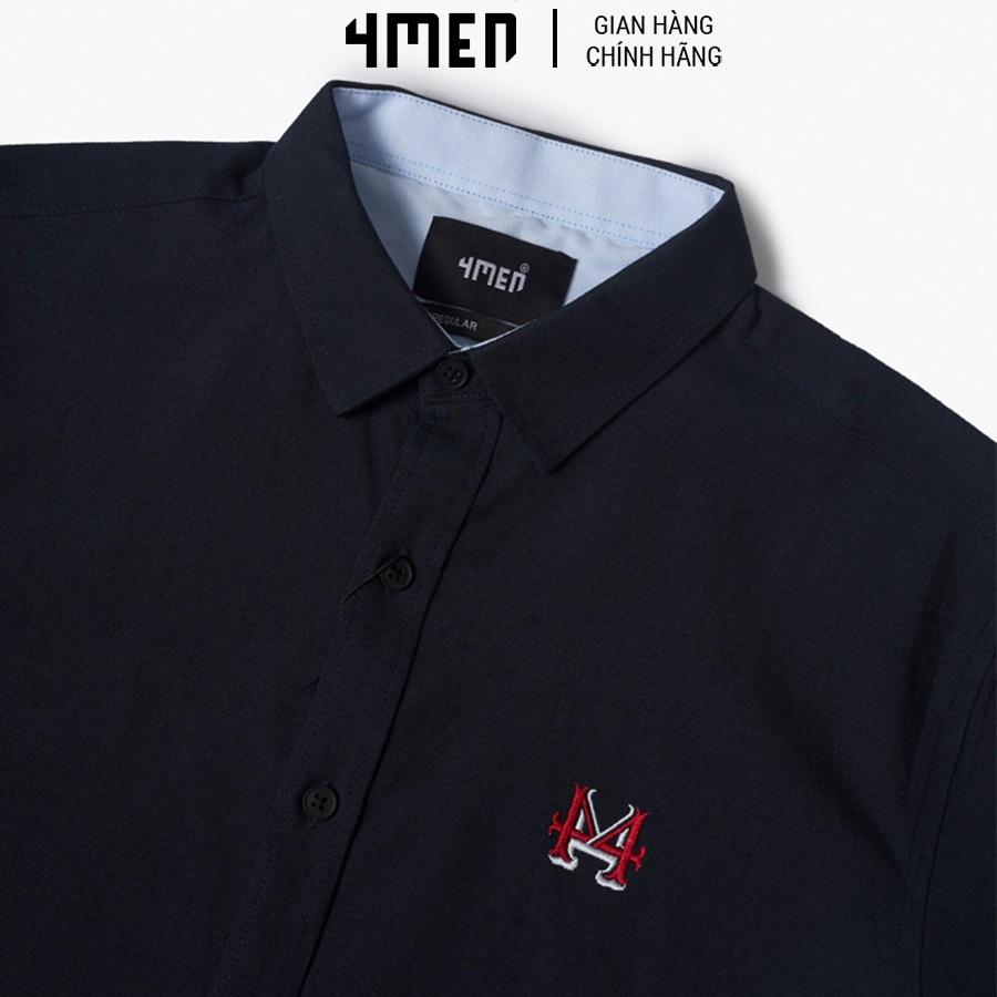 Áo Sơ Mi Nam Cao Cấp 4MEN Oxford Thêu Logo 4M ASM085