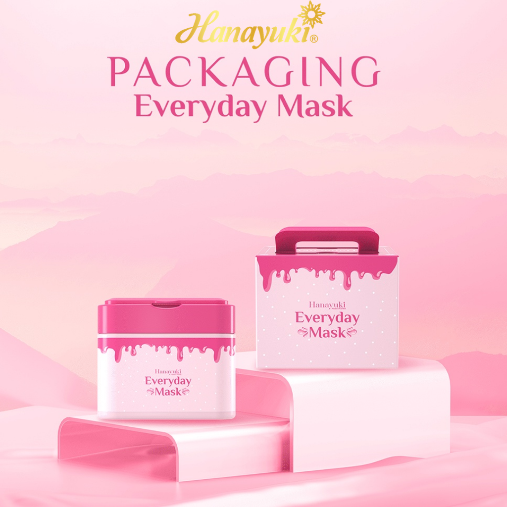 Mặt Nạ Everyday Mask Hanayuki Chính Hãng Mặt Nạ Hanayuki Dưỡng Trắng Cấp Ẩm Cho Da Căng Bóng 30 Miếng