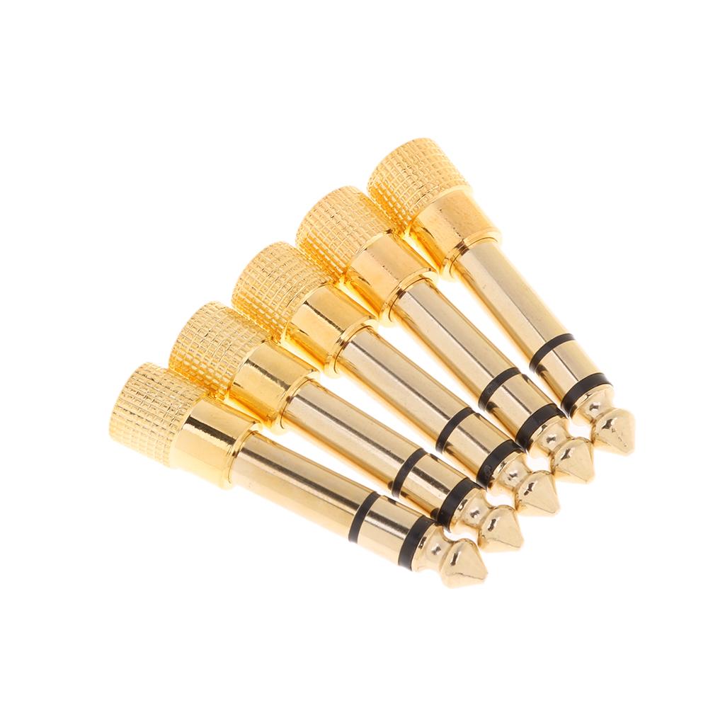 6.3mm 1/4" Male Plug to 3.5mm 1/8" Female Jack Stereo Audio Adapter