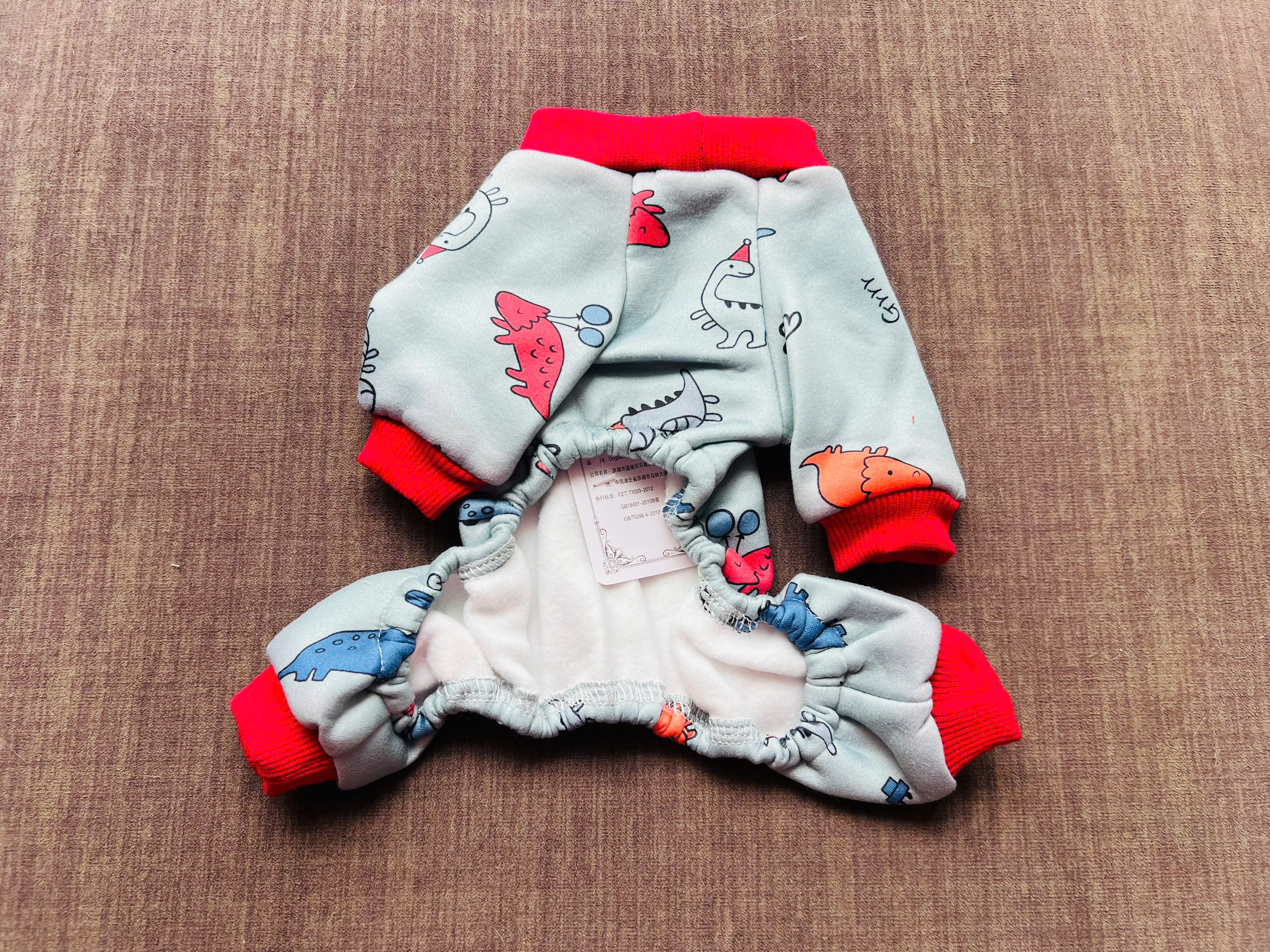 ÁO THUN NỈ HOẠ TIẾT KHỦNG LONG CUTE TỪ 1-4.5KG DÀNH CHO THÚ CƯNG CHÓ MÈO