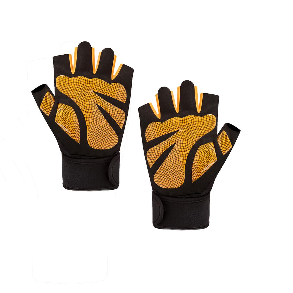Mens Cycling Gloves, Half Finger Biking Gloves Gel Pad Shock-Absorbing Anti-Slip Breathable Motorcycle Mountain Bike Gloves Unisex