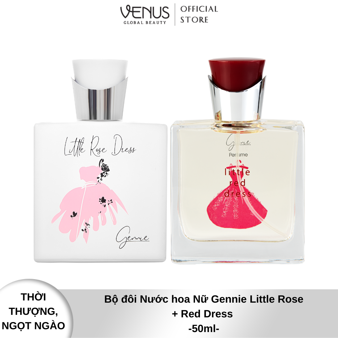 Bộ đôi Nước hoa Nữ Gennie Little Rose + Red Dress 50ml