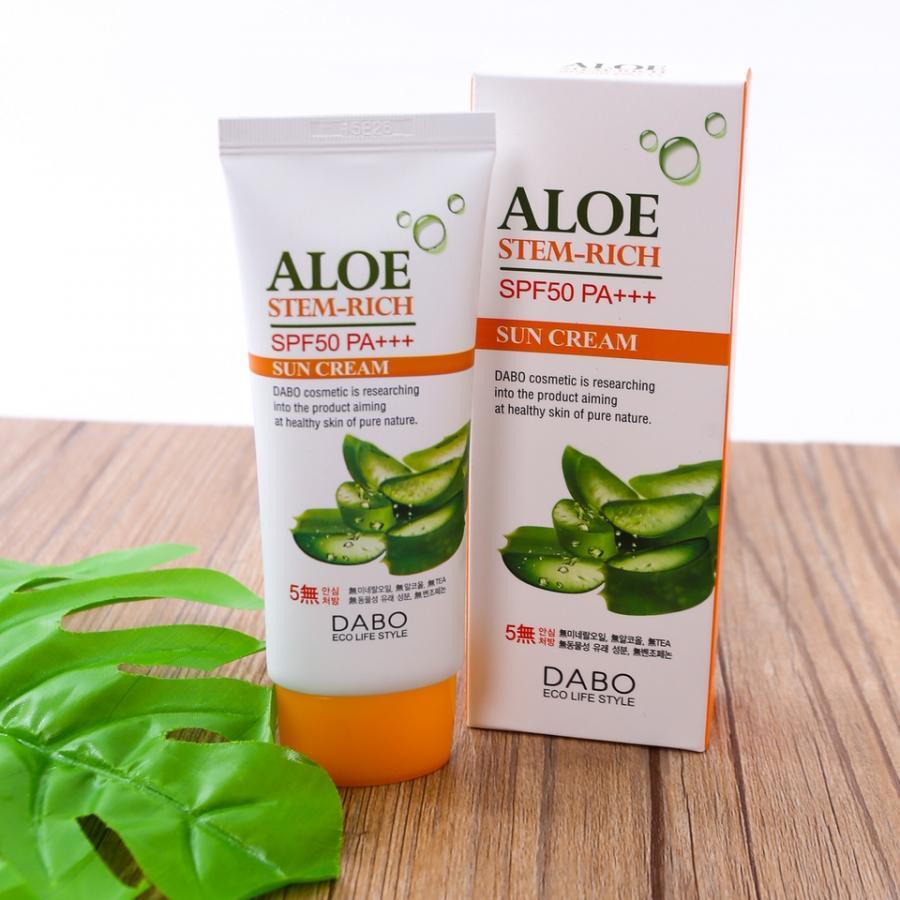 Kem chống nắng Dưỡng da Lô Hội - DABO Aloe Stem Rich SPF50 PA+++