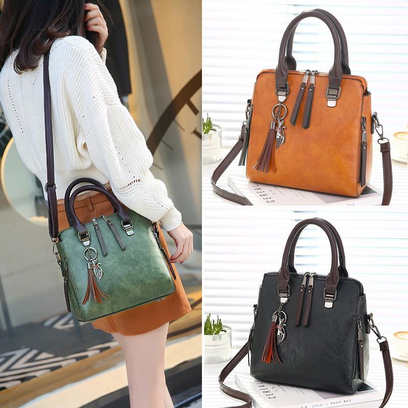 Follow shop săn deal Túi xách nữ phối da 2 lớp cao cấp