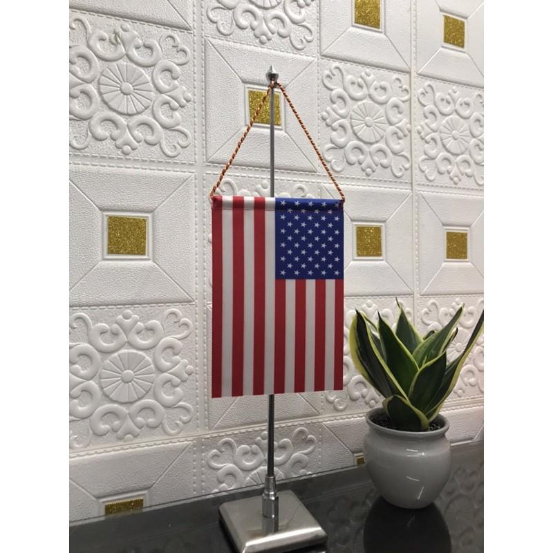 Bộ cờ mỹ để bàn đế inox vuông