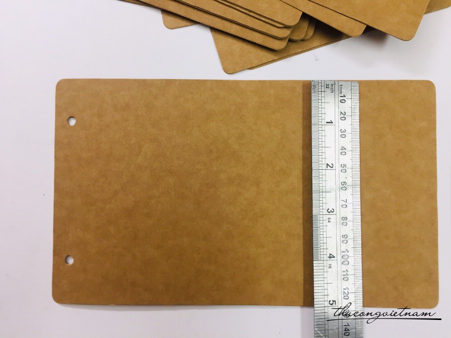 Giấy Kraft đục lỗ 10 tờ 13*15cm