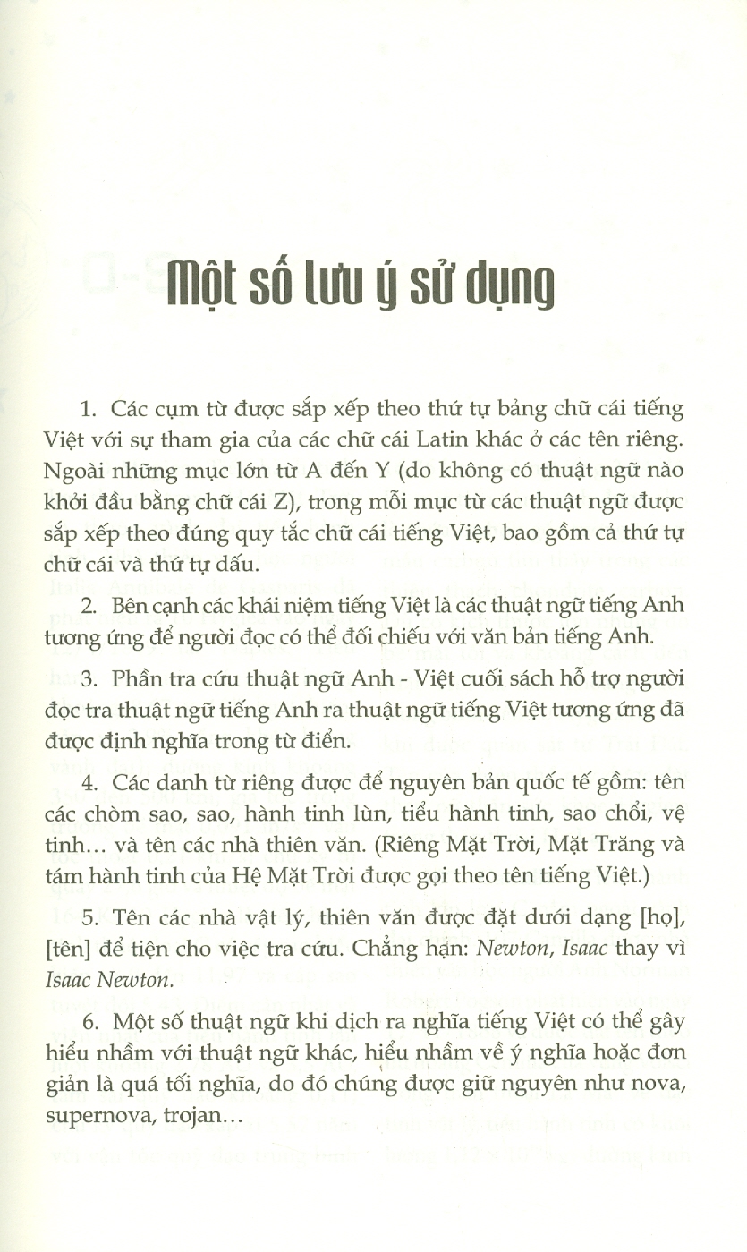 Từ Điển Thiên Văn Học Và Vật Lý Thiên Văn