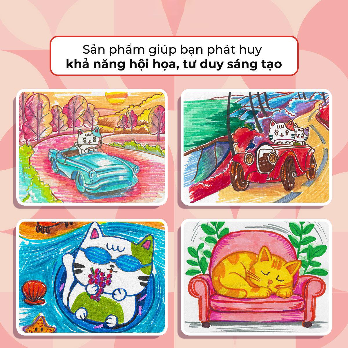 Hộp 60 Bút Lông Màu Rửa Được Washable Fiber Pen - Colokit SWM-C013/DS