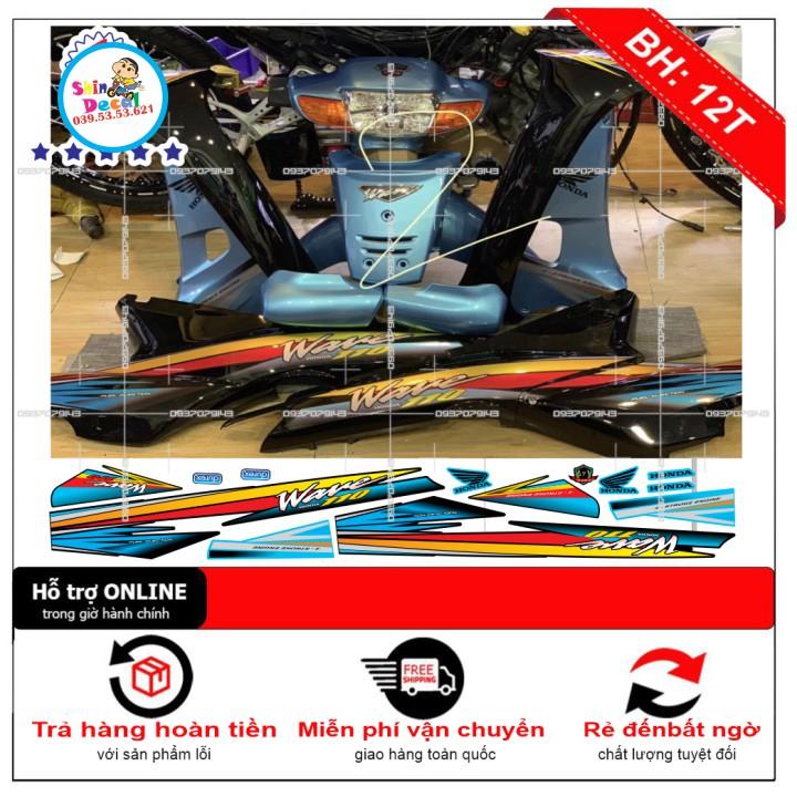 Tem rời wave nhỏ đời đầu 110 đen 1
