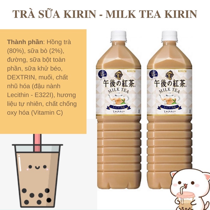 Trà Sữa Kirin Afternoon tea milktea 1500ml Nhật Bản