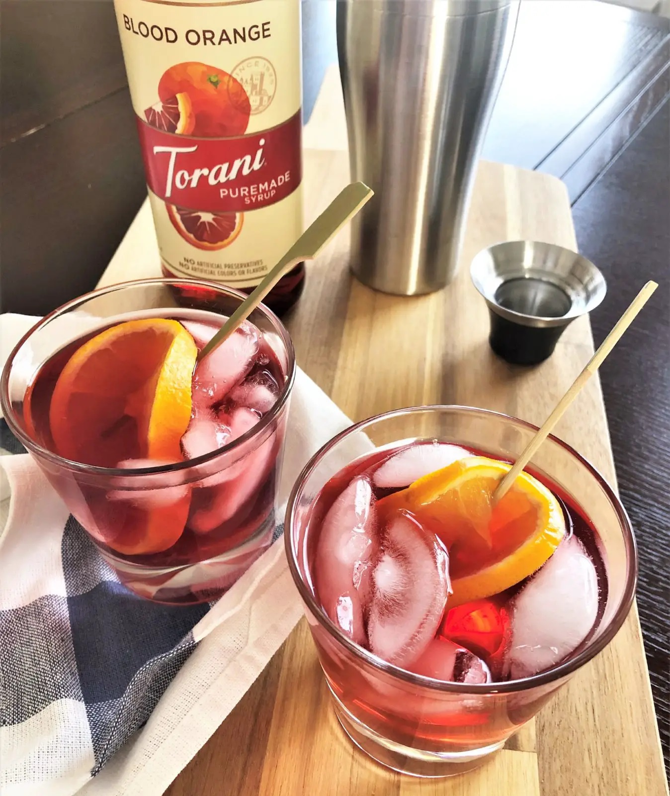 Sirô Pha Chế Hương Vị Cam Đỏ Torani Puremade Blood Orange Syrup 750ml Mỹ