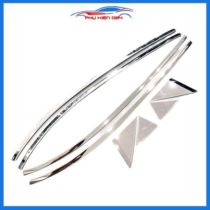 Bộ nẹp viền chân kính cong kính MAZDA 3 2015-2019 Inox sáng bóng chuẩn form xe