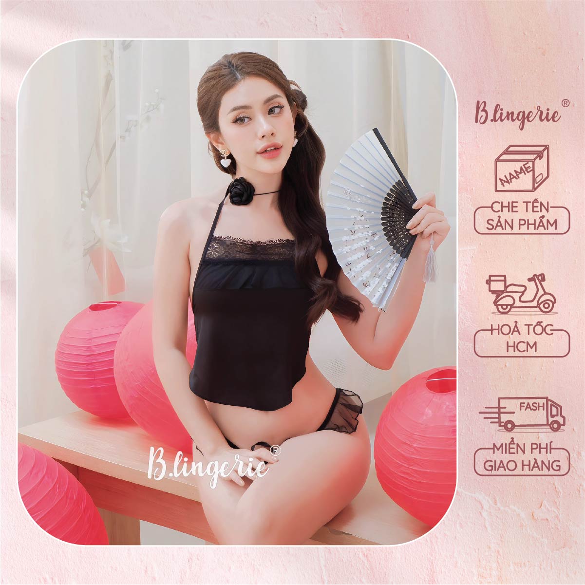Bộ Đồ Ngủ Cosplay Yếm Gợi Cảm - B.Lingerie