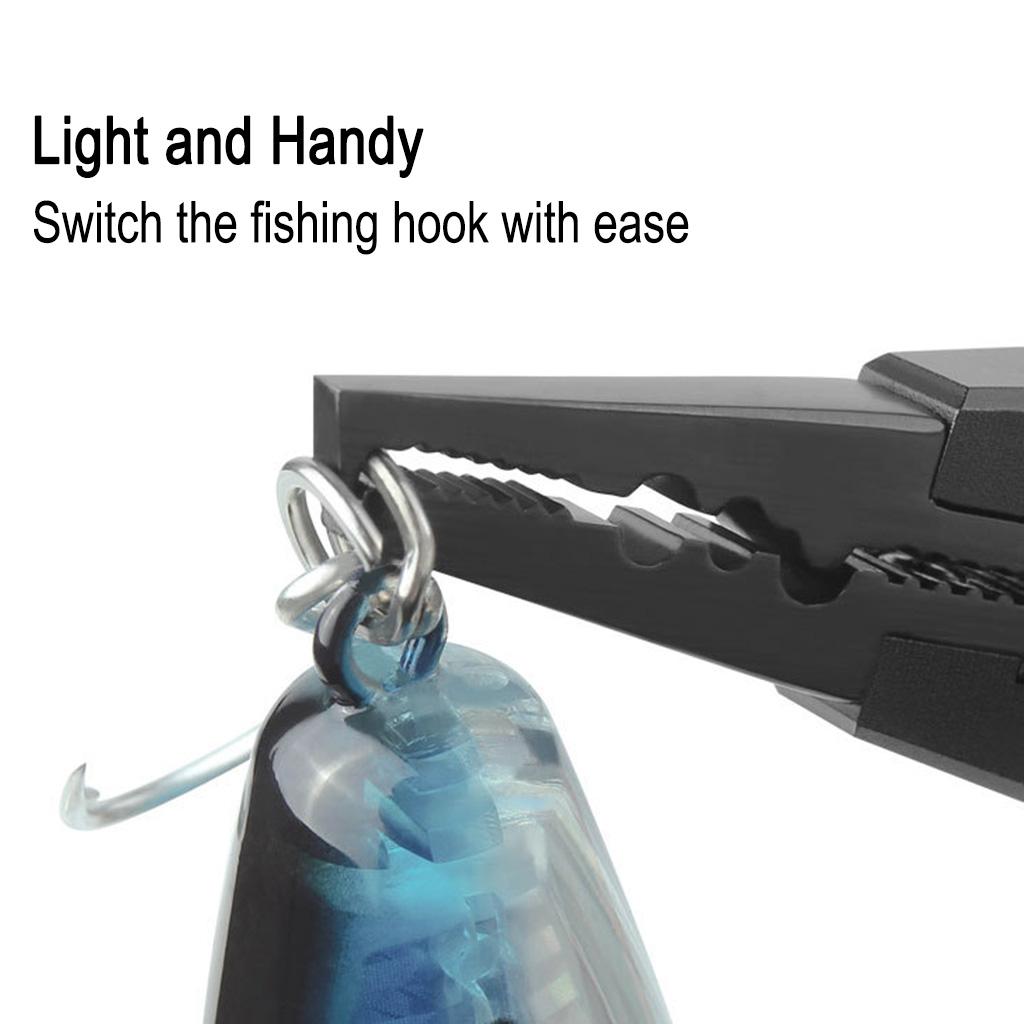2 Pieces Portable Aluminum Fishing Pliers Scissor Saltwater with Sheath