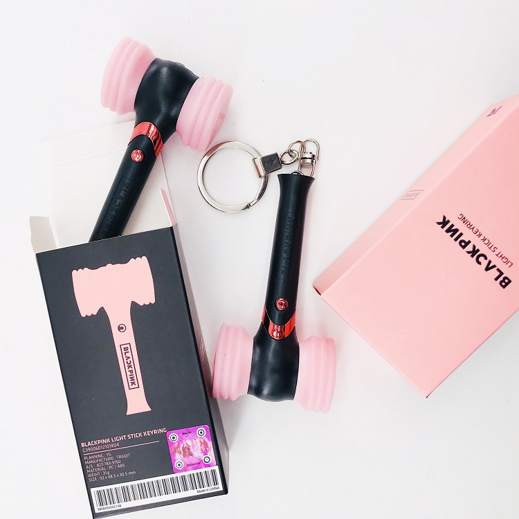 Móc khóa Blackpink lightstick keyring tặng sticker Blackpink