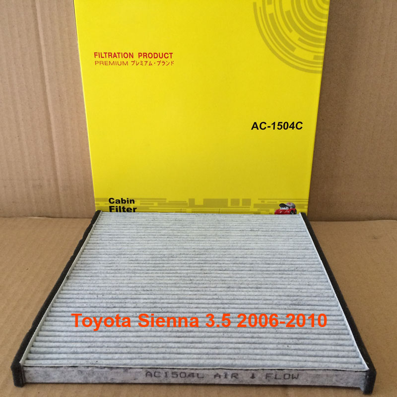 Lọc gió điều hòa than hoạt tính AC1504C-6 dành cho Toyota Sienna 3.5 2006, 2007, 2008, 2009, 2010 87139-33010