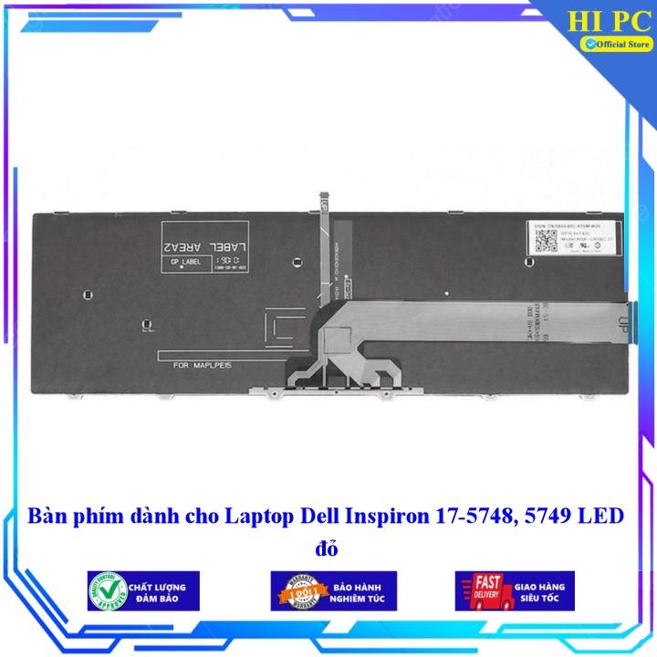 Bàn phím dành cho Laptop Dell Inspiron 17-5748 5749 LED đỏ - Hàng Nhập Khẩu