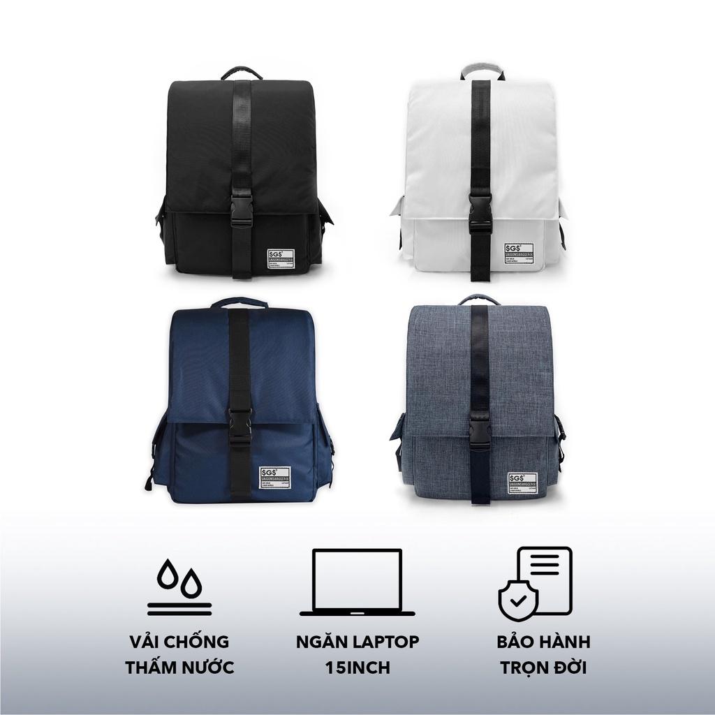 Balo Nắp Dài SAIGON SWAGGER SGS Flapped Backpack-Ngăn Chống Sốc 15inch