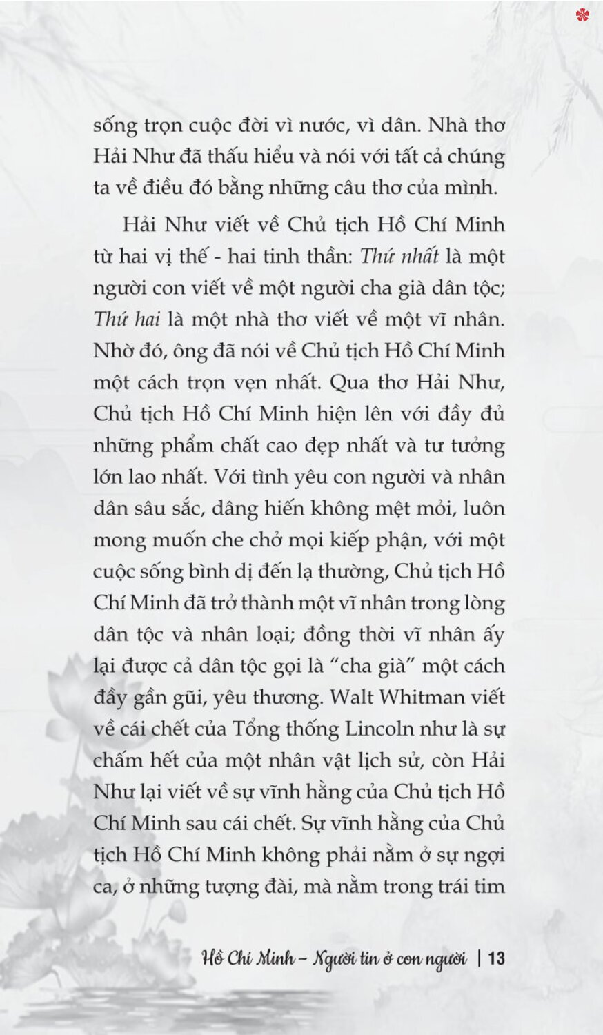 Hồ Chí Minh - Người tin ở con người (bản in 2024)
