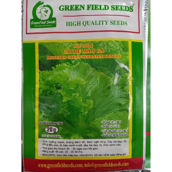 Hạt Giống Cải Bẹ Mào Gà 20gr