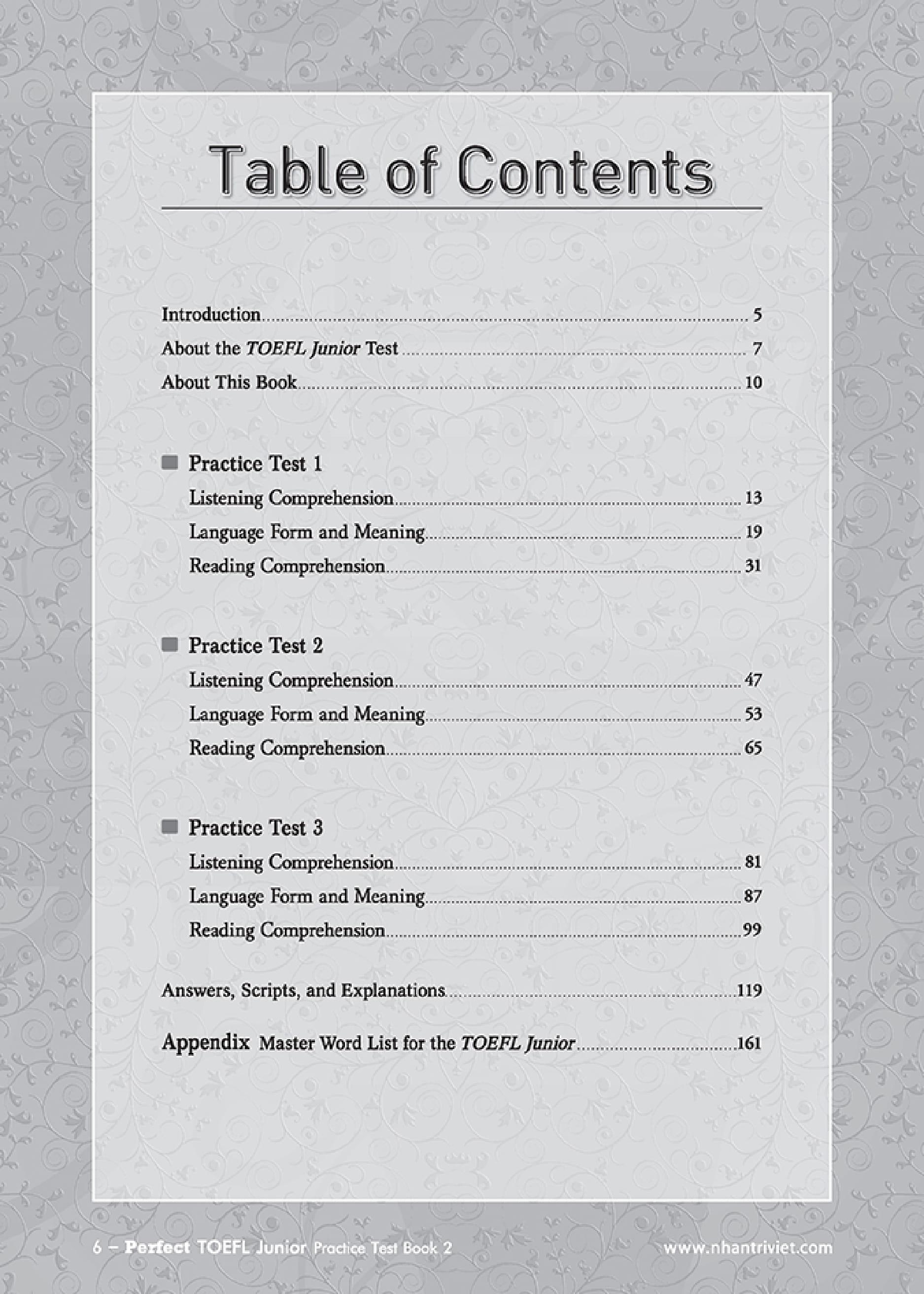 Perfect Toefl Junior  Book 2 (Kèm CD)