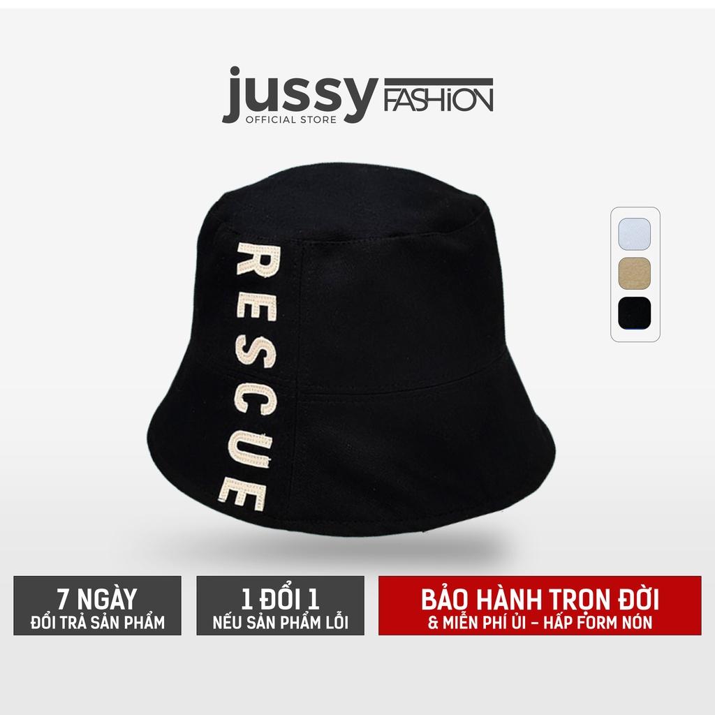 Mũ Bucket Rescue Vành Cụp Jussy Fashion Nhiều Màu Phong Cách Nón Tai Bèo Nam Nữ Thời Trang Ulzzang Unisex Chất Vải Kaki