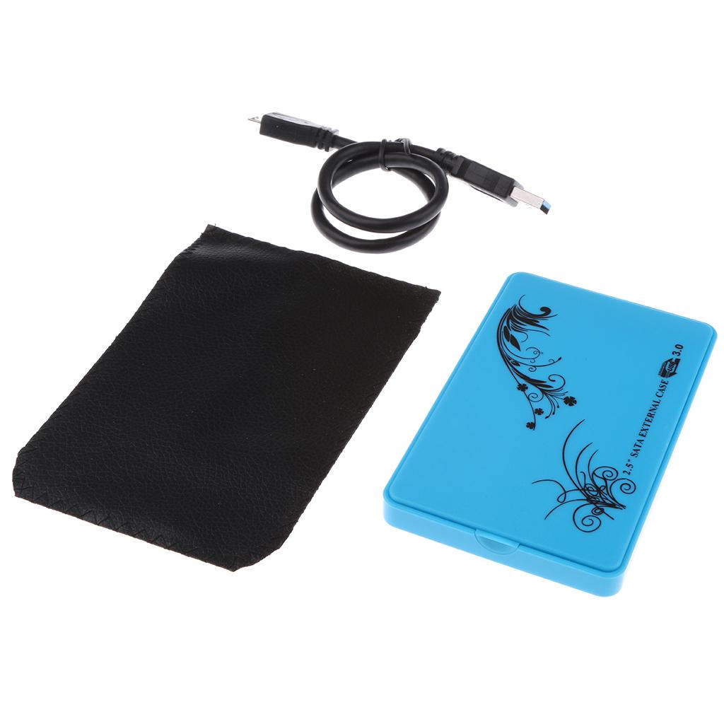 USB3.0 7.5/9.5mm SSD SATA External 2.5" Hard Disk Storage Box Enclosure Case