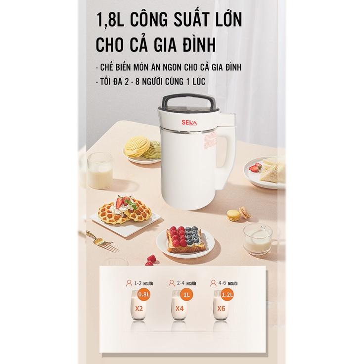 Máy Làm Sữa Hạt Đa Năng - Máy Xay Nấu Đa Năng - Máy Xay Sinh Tố + Tặng Kèm ca vắt cam