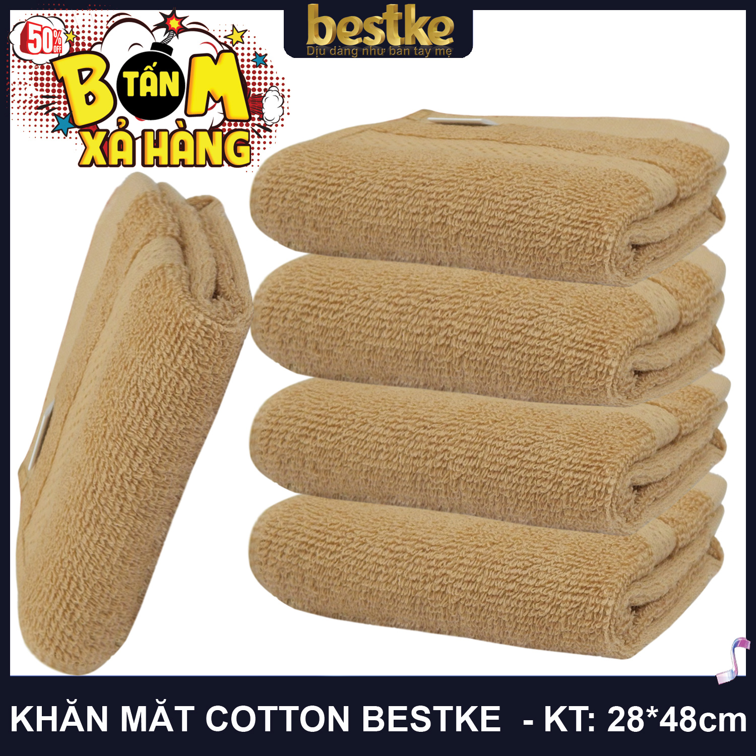 GIẢM SỐC 5 khăn gội cotton xuất Nhật dư, siêu thấm hút, màu trắng hotel 75x30cm